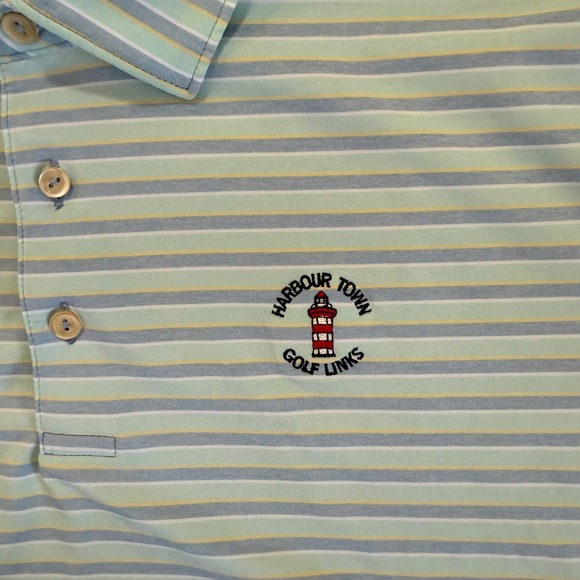 Peter Millar Summer Comfort Polo XXL BlueHarbour Town Golf Links Hilton Head